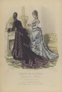Plate No. 153 in Fashion Review in the Family Gazette (Revue de la Mode, Gazette de la Famille) by E. Cheffer